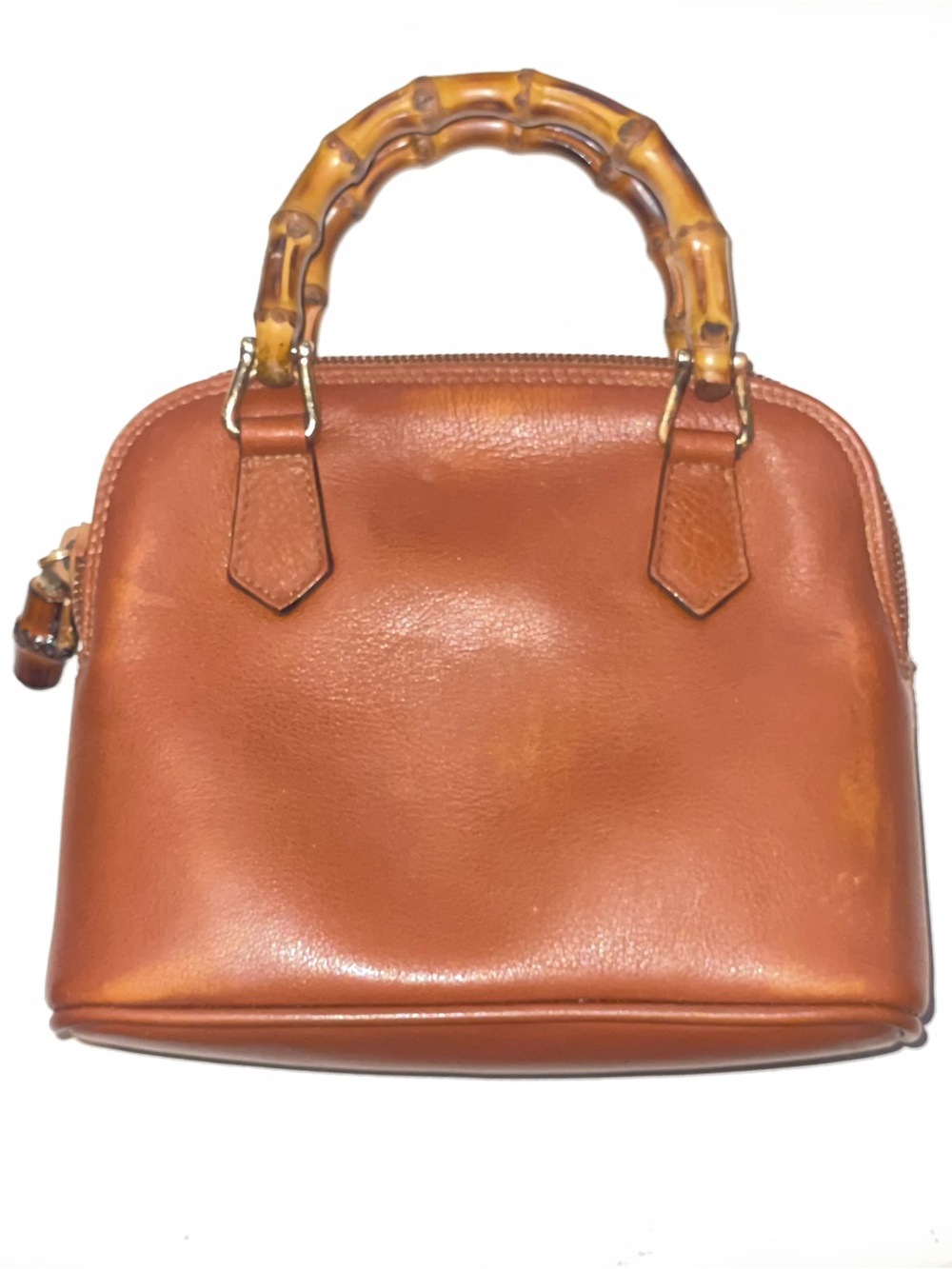 Gucci Vintage Bamboo Mini 2-Way Top Handle Bag